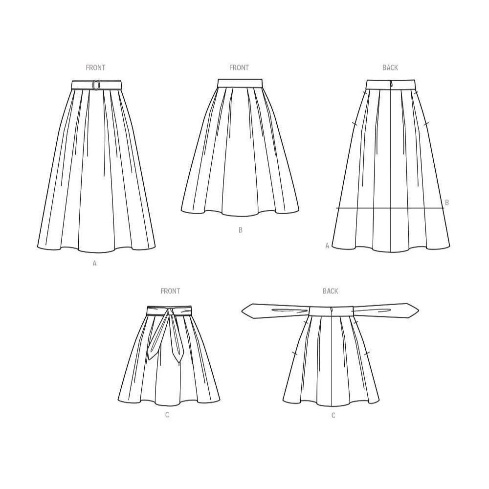 Simplicity Sewing Pattern‎ 9711 R11691 Skirt Misses Size 14-22